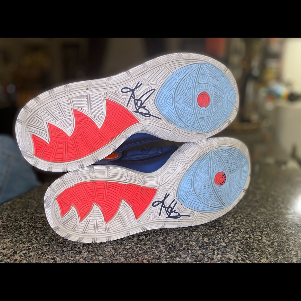 Nike Kyrie 6 ‘USA’ Navy Laser Crimson BQ4630-402 Mens Size 8 VNDS Balled Once - Picture 5 of 7